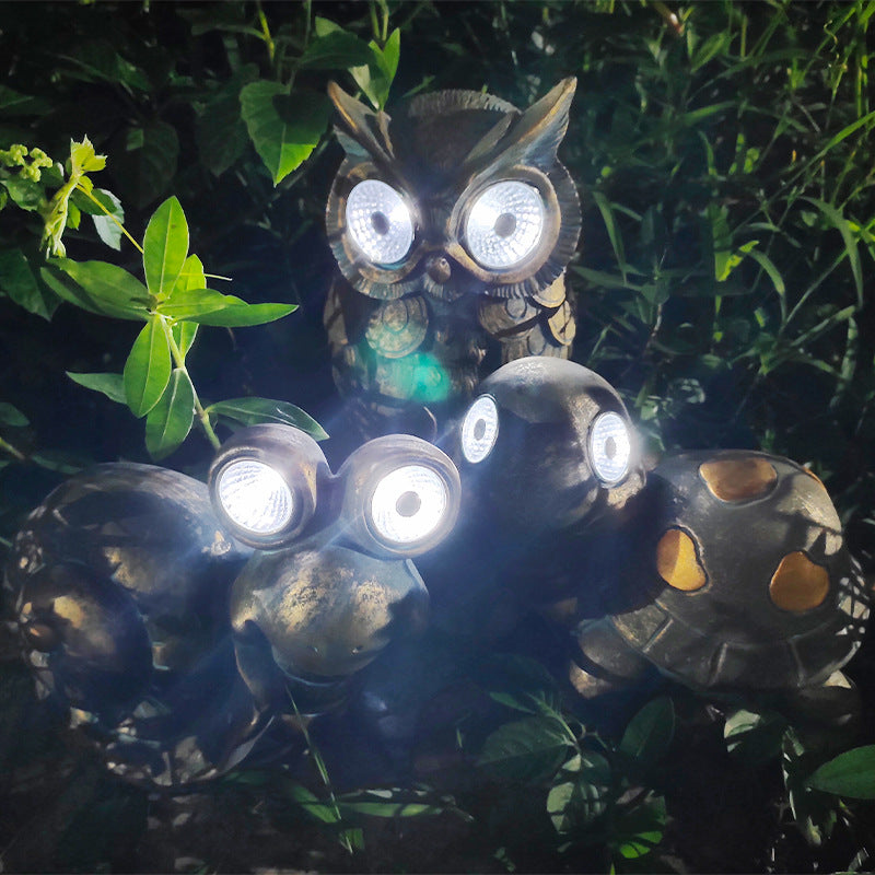 Animal Solar Garden Light Outdoor Owl - Weatherproof Decorative Lamp