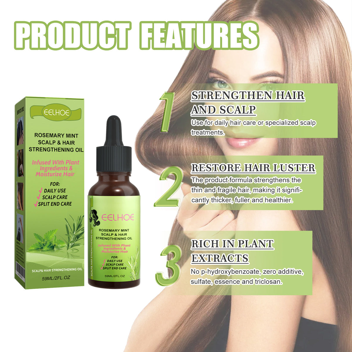 Rosemary Mint Hair Growth Oil - 59ml