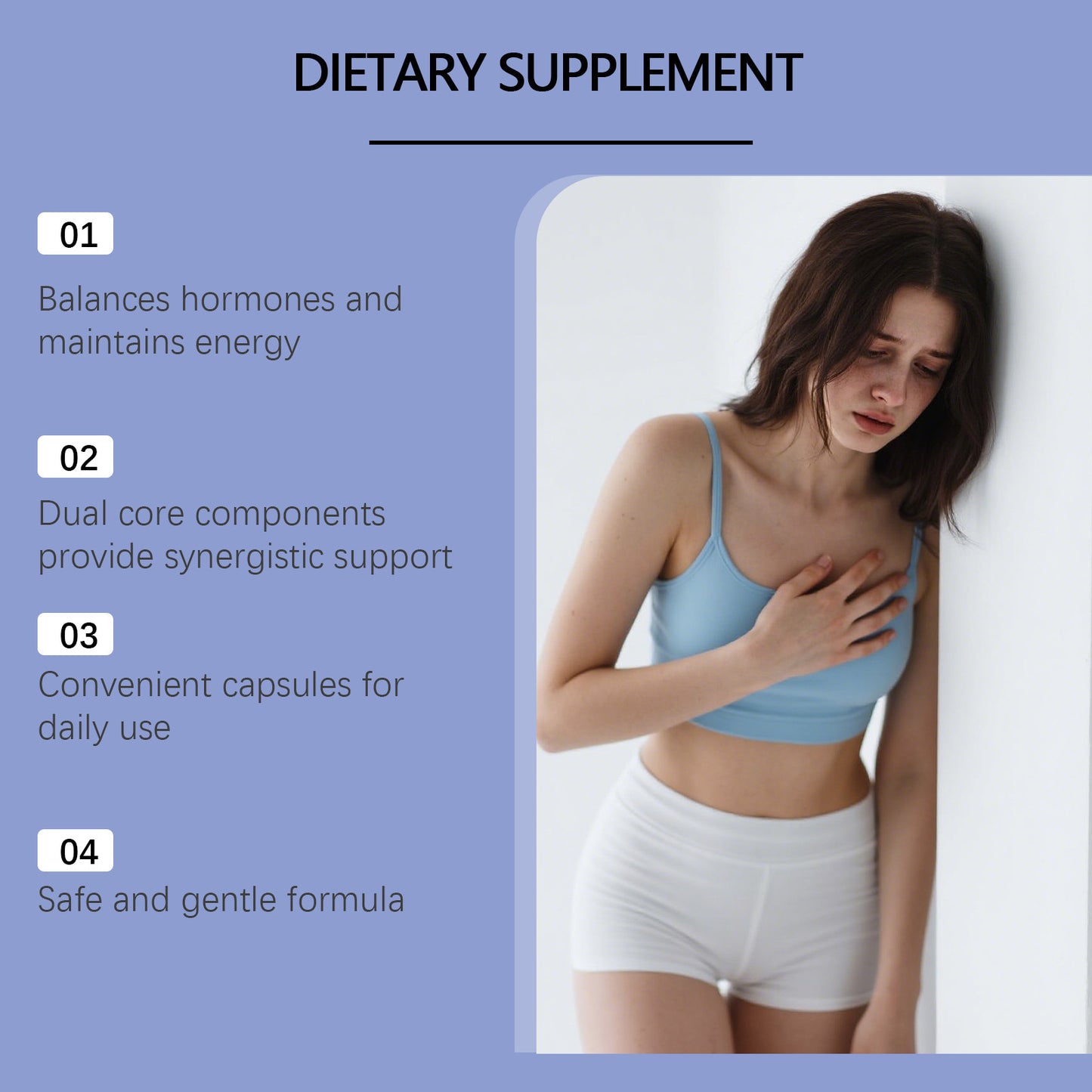Pregnenolone Supplement Capsules with DHEA and Vitamins - 60 Count