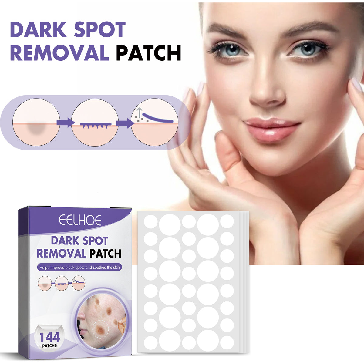 Hydrocolloid Brightening Patch 36 Patches X 4 Sheets Per Box