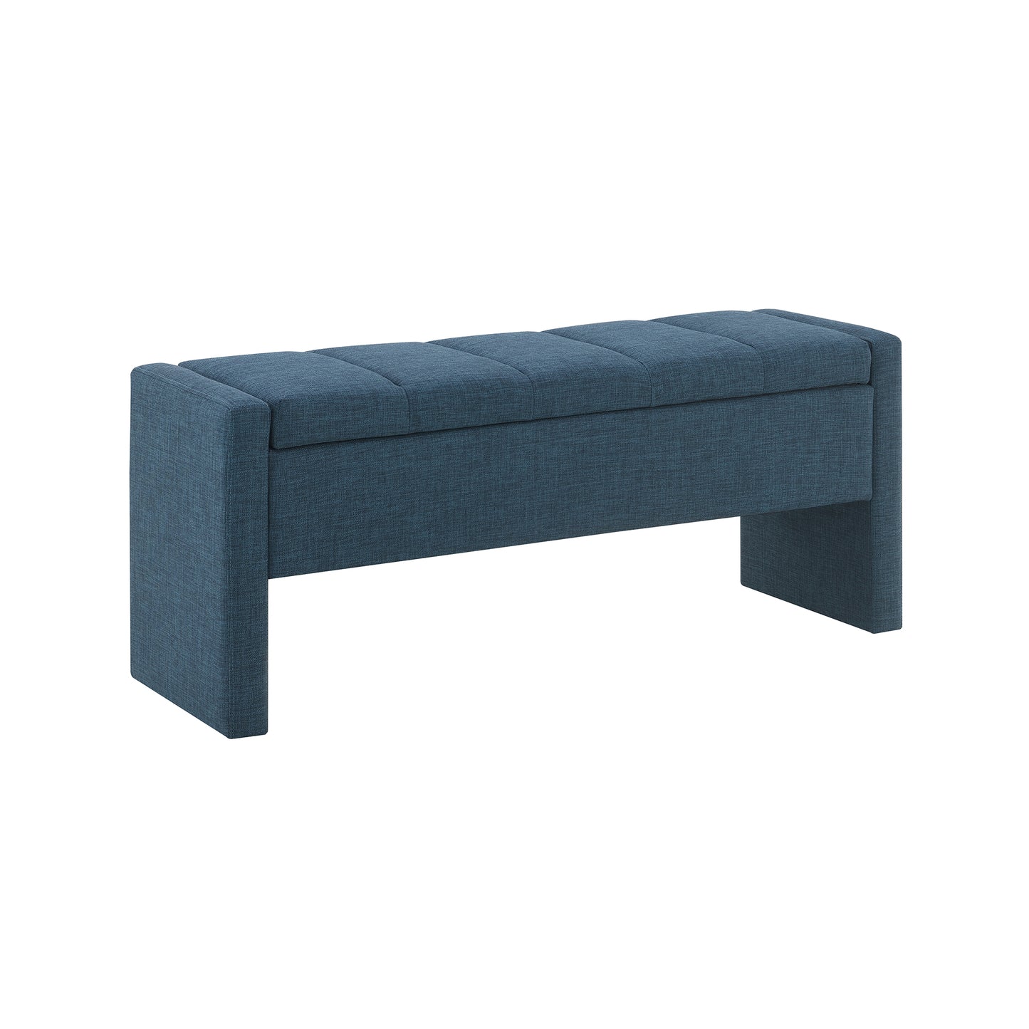 Modern Bed End Bench With Storage,Upholstered Large Foot Rest Stool,