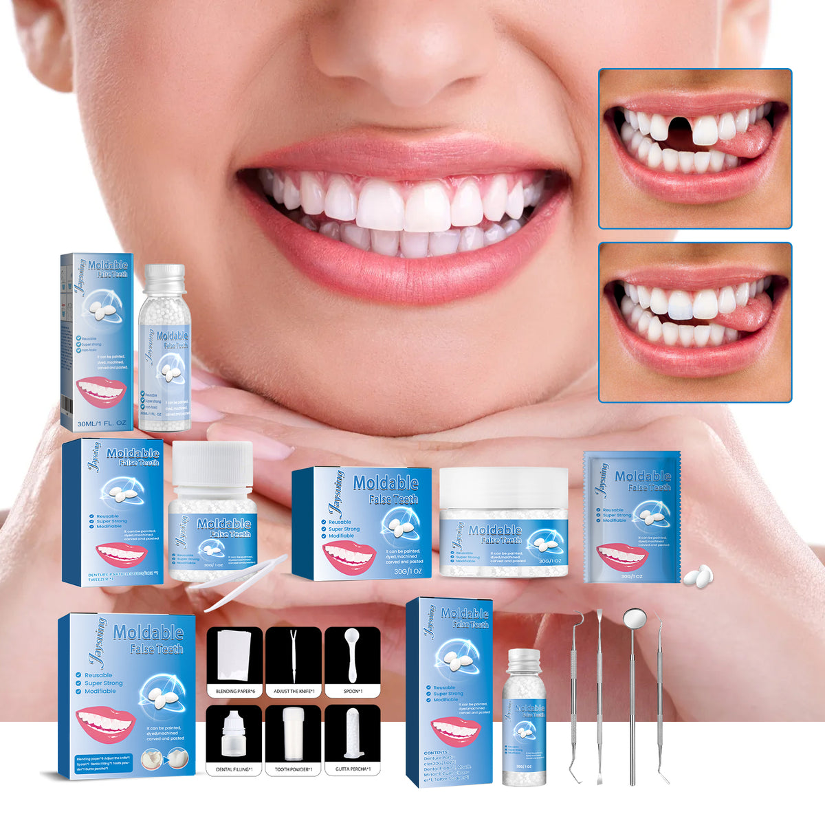 Cosmetic Denture Gum Tissue Modification Kit - 30ml