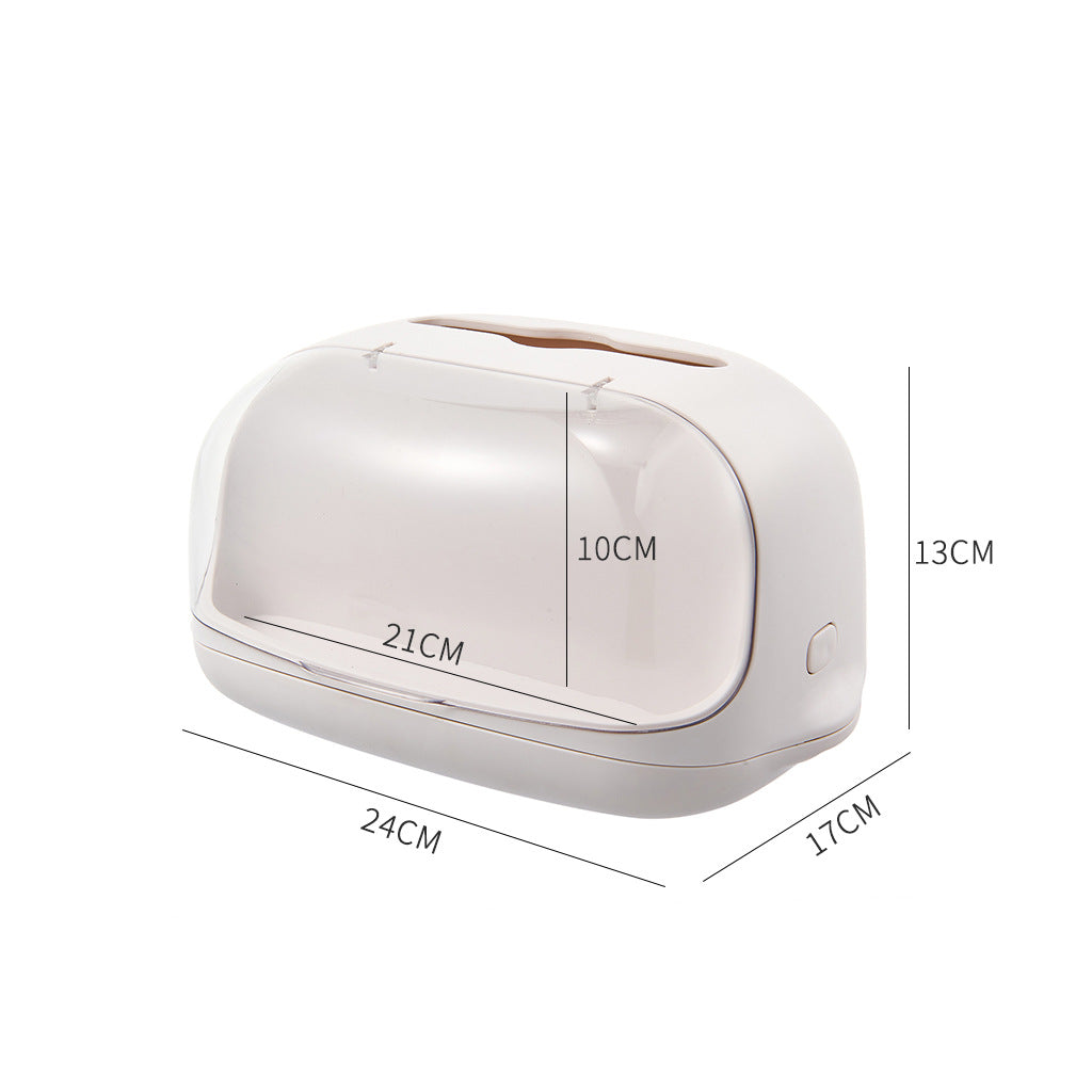 Creative Multi-Function Desktop Storage Box - Modern Cream & White