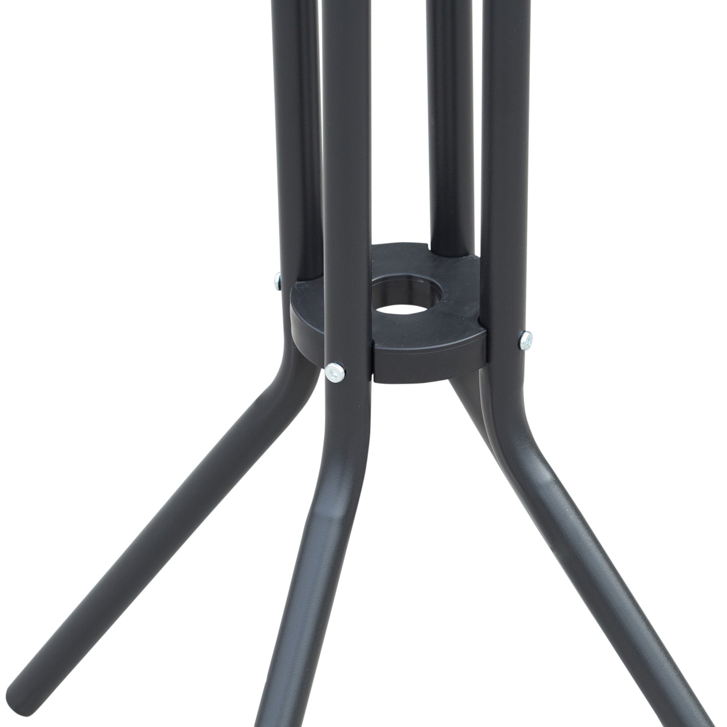 3 Piece Bar Height Outdoor Bistro Set for 2 - Charcoal Gray
