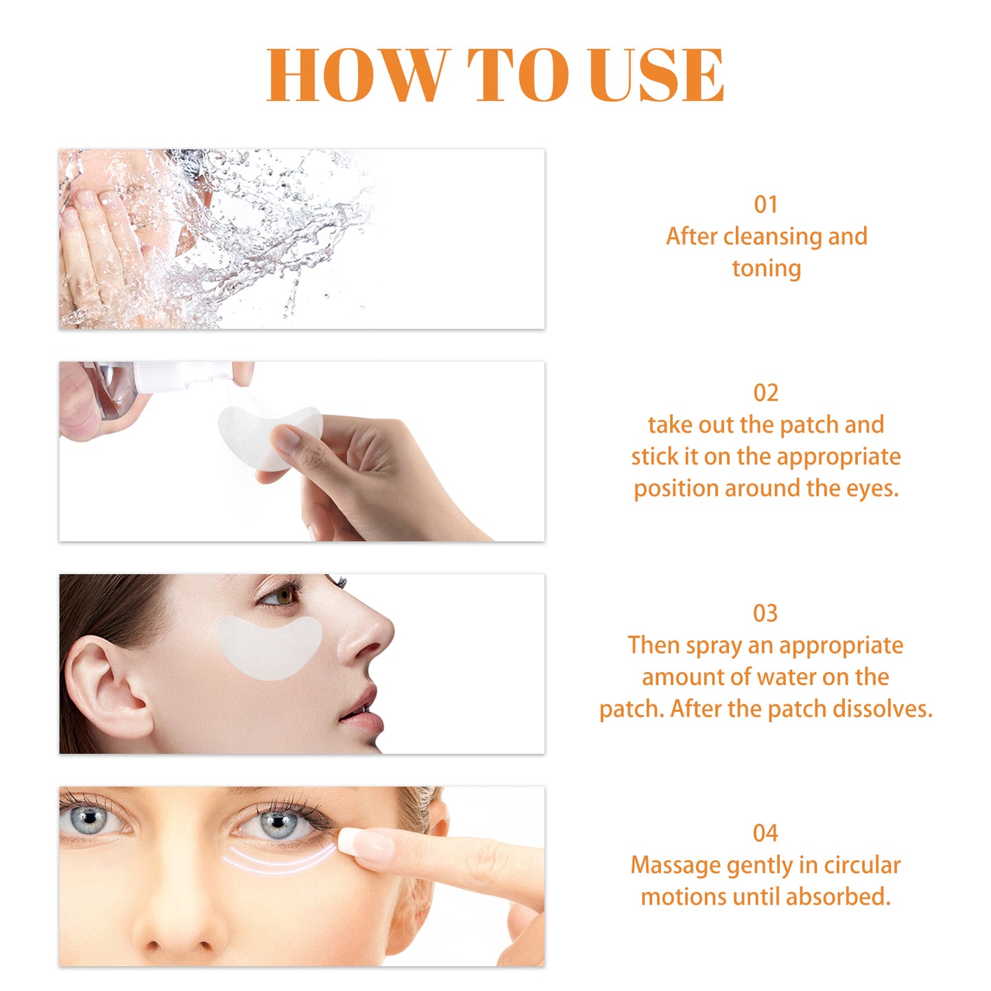 Collagen Eye Film Patches for Fine Lines & Firming - 10 Piece Set