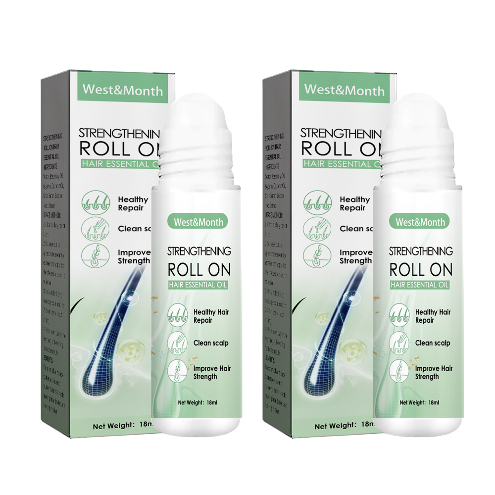 Hair Growth Scalp Massage Roller Ball with Rosemary & Coconut Oil