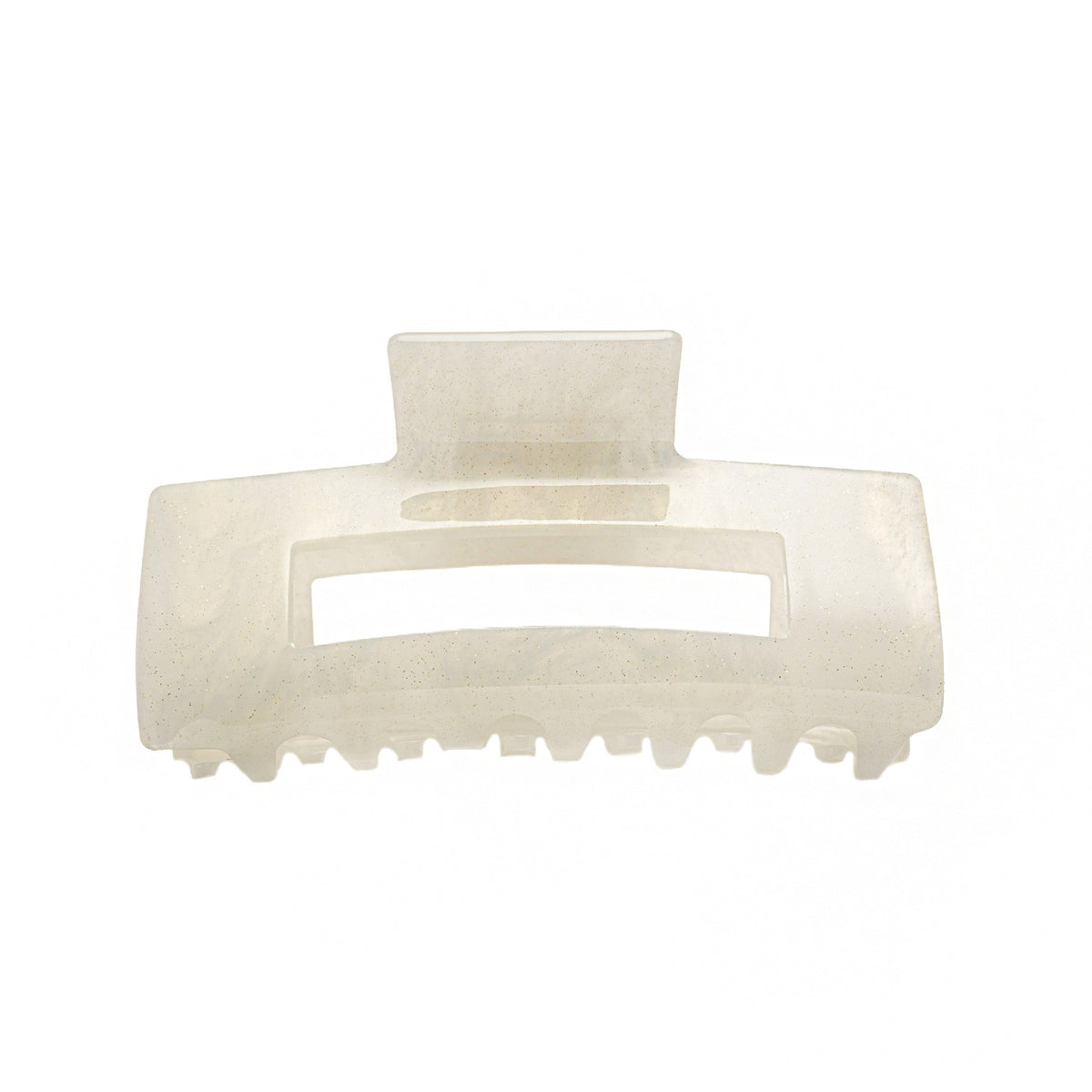 Large Claw Clip, 10cm - Bright White