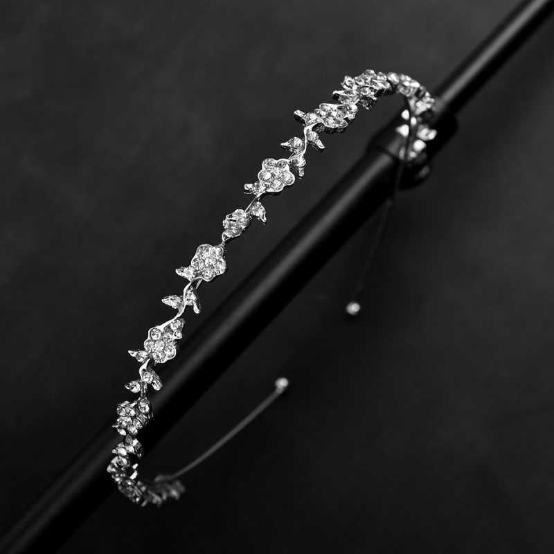 Alloy Flower Diamond Headband