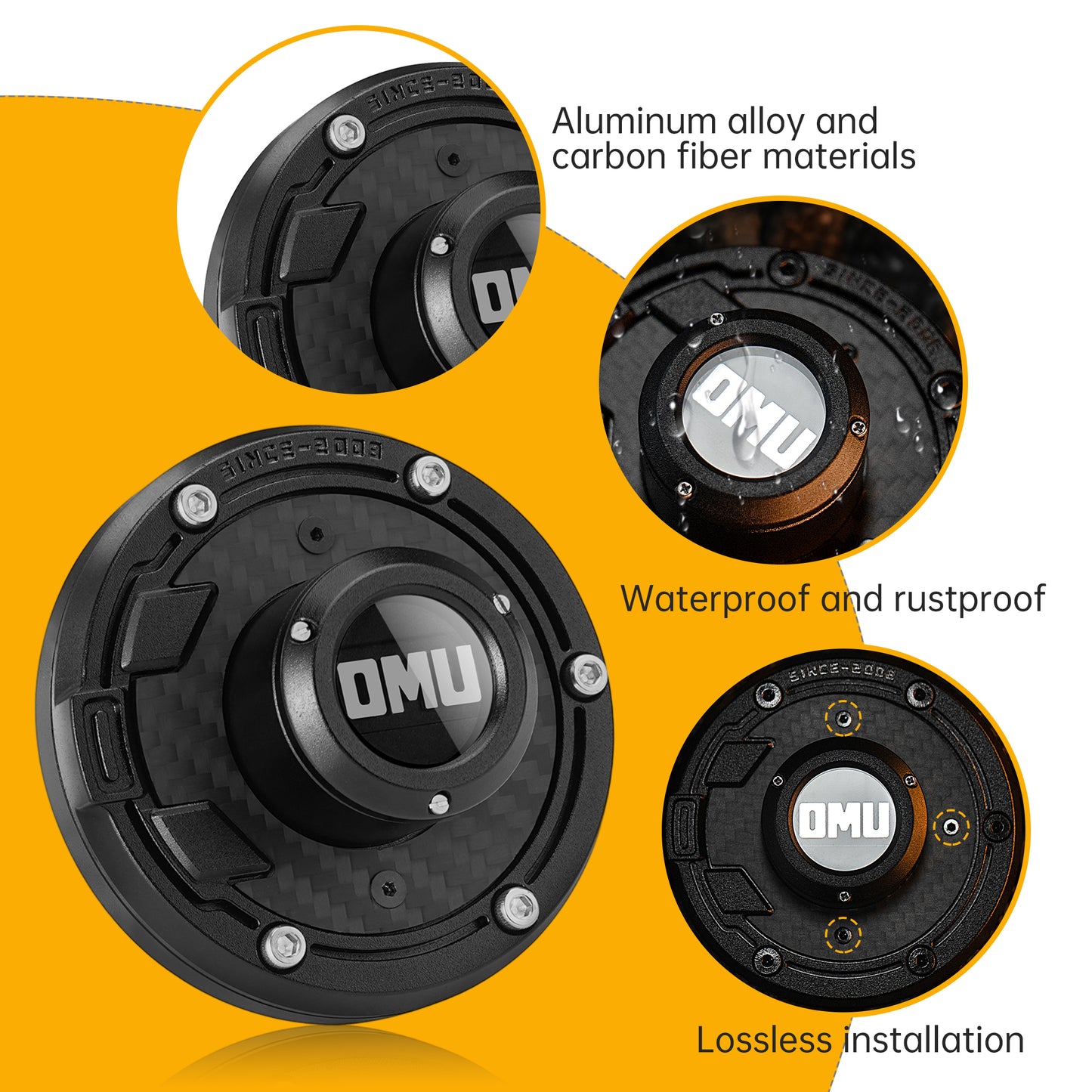 Aluminum Antenna Base Cover for Jeep Wrangler & Gladiator - Black