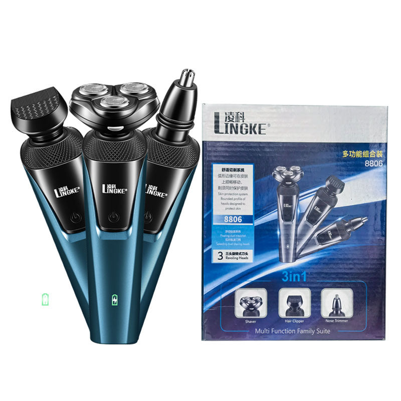 Three-in-One Men's Electric Shaver