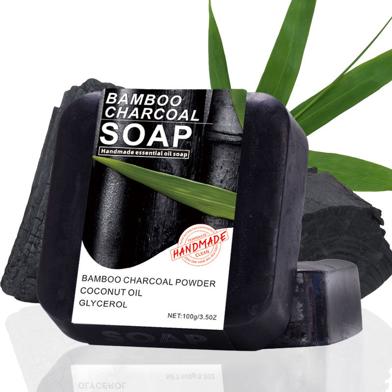 Bamboo Charcoal Essential Oil Soap for Body Care - 100g