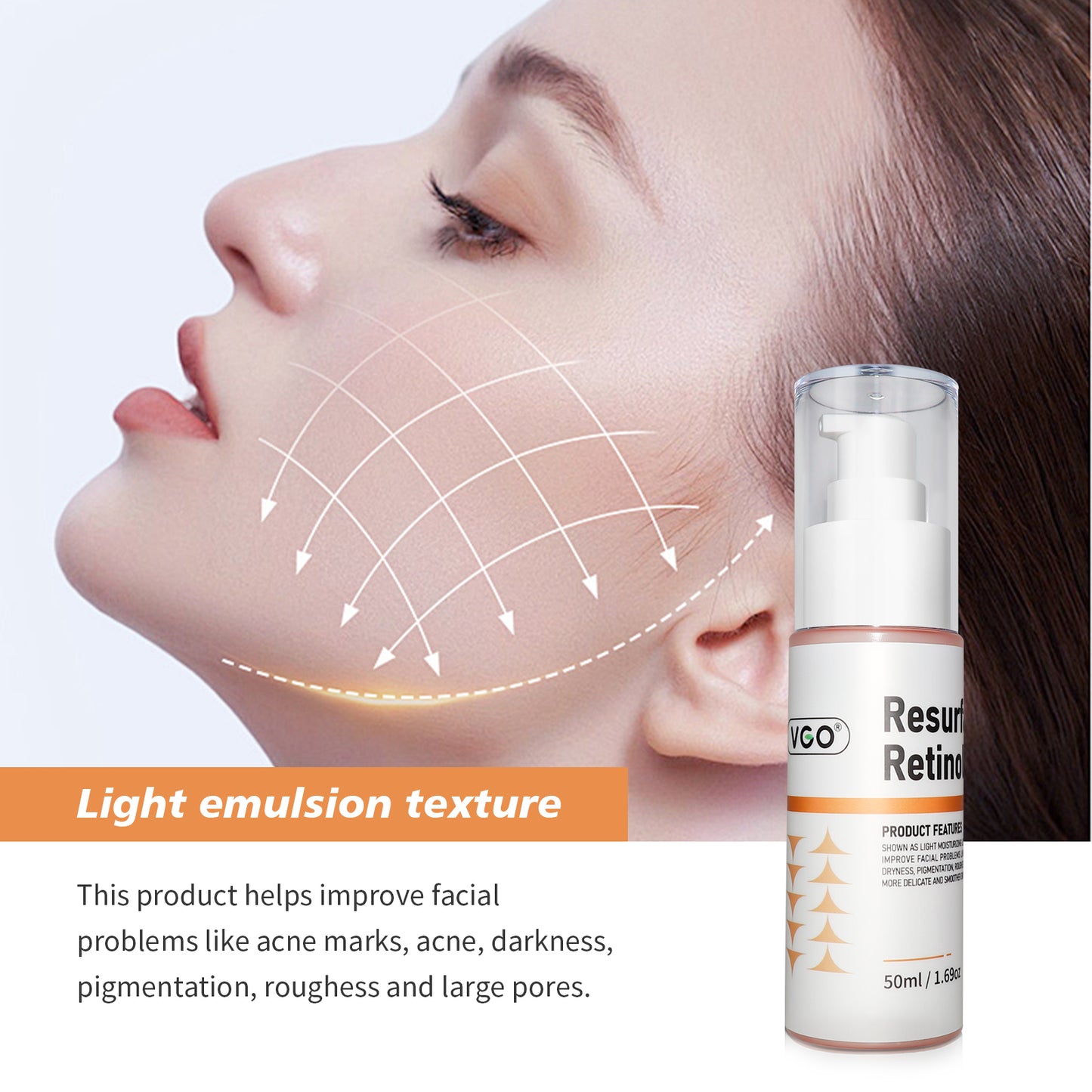 Retinol Resurfacing Face Serum - 50ml Anti-Aging & Oil Control Treatment