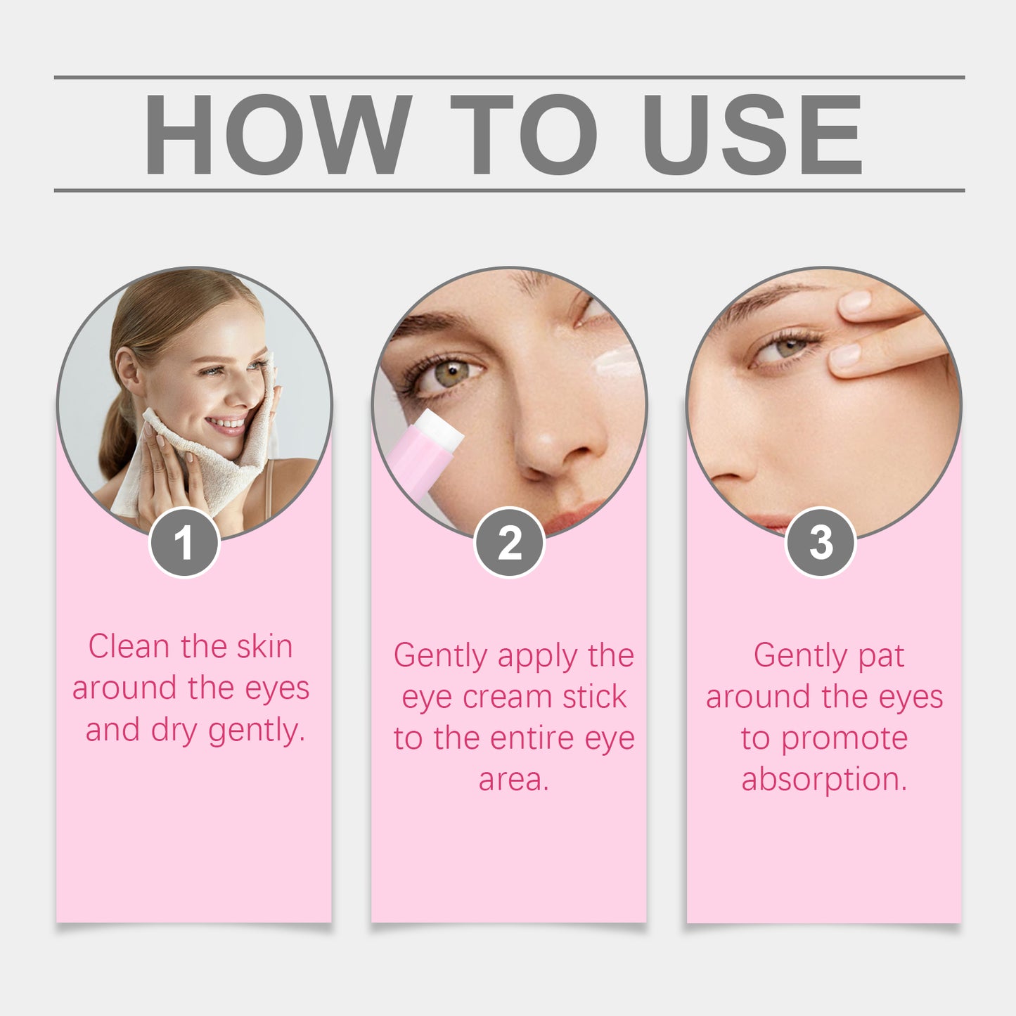 Firming Eye Cream Stick - Moisturizing Anti-Aging Eye Treatment