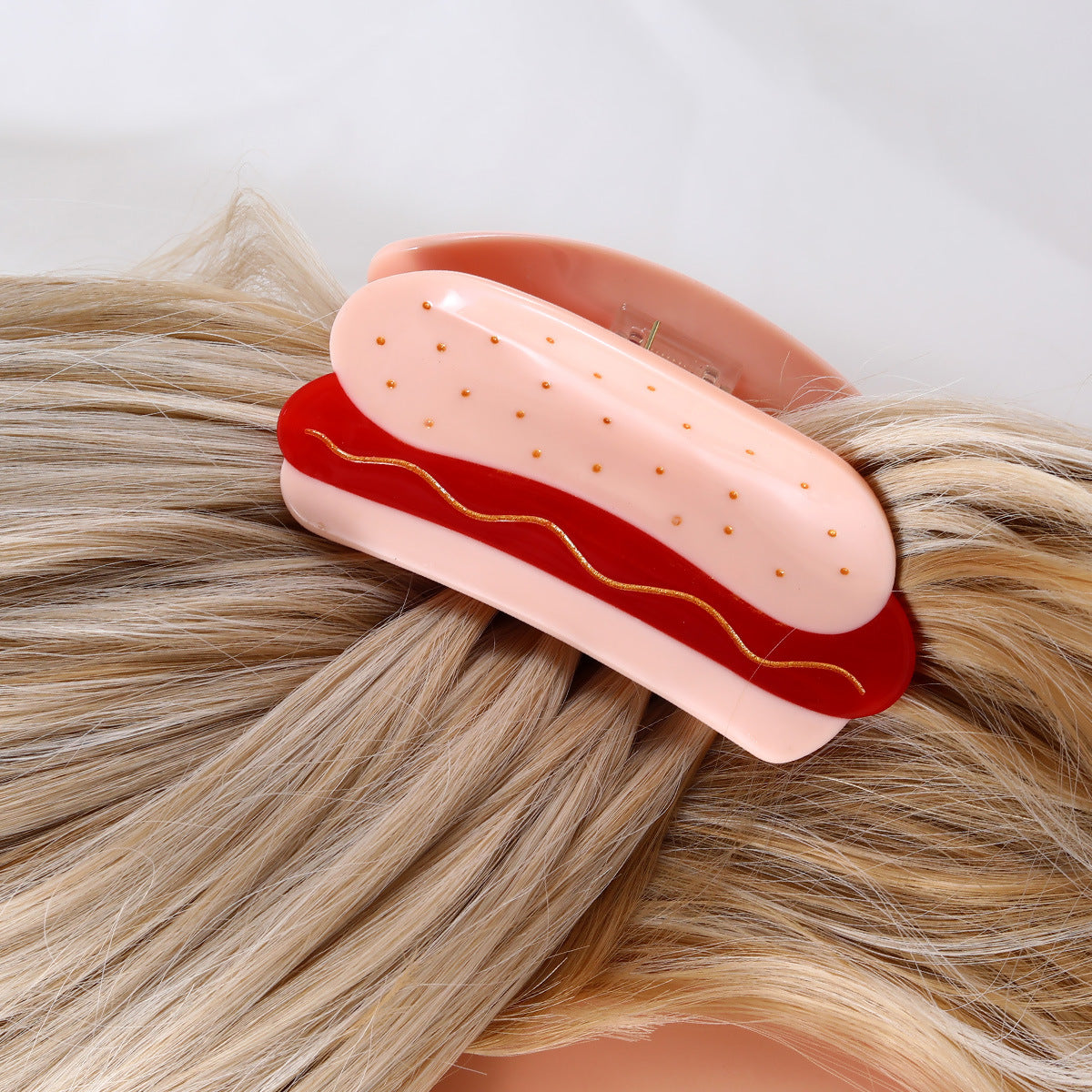 Hamburger Ice Cream Acetate Hairpin