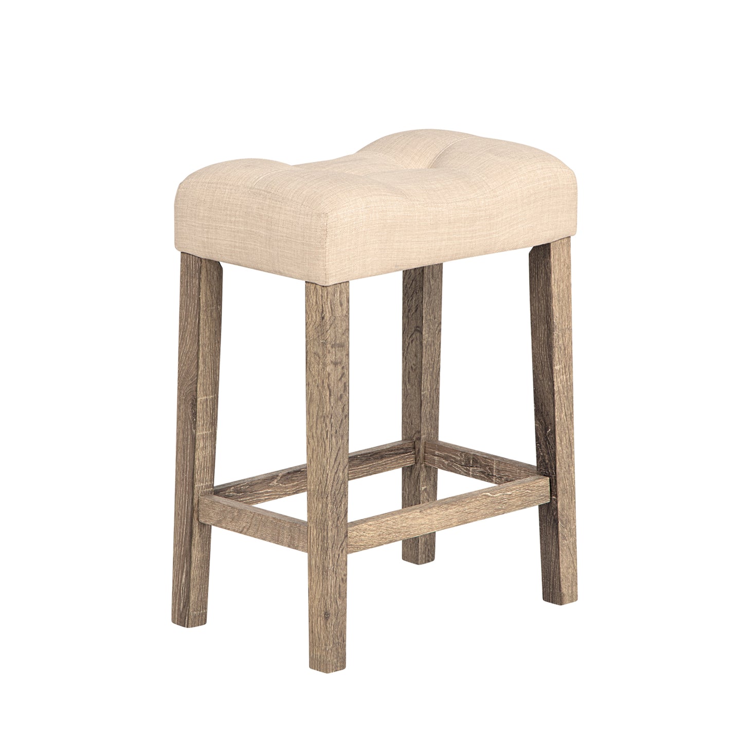 4-Piece Bar Table Set with Power Outlet and 3 Stools - Brown