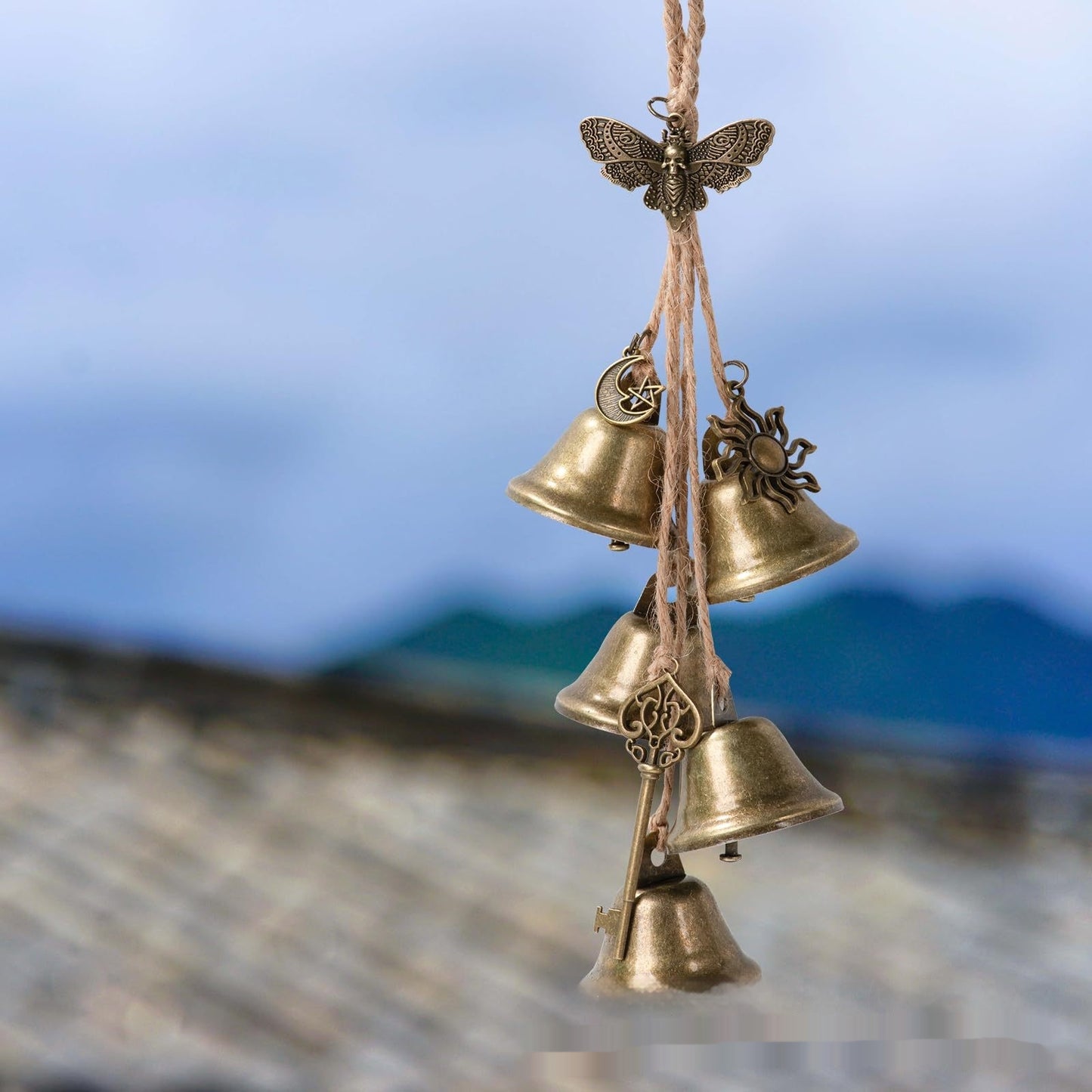 Large Metal Wind Chime Outdoor Decor Handmade Alloy Pendant Garden Decoration