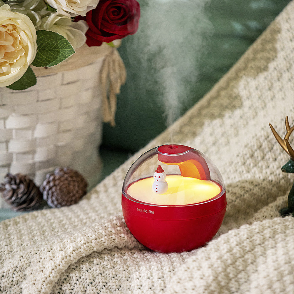 Simulated Flame Aromatherapy Humidifier with Night Light & Air Purifier