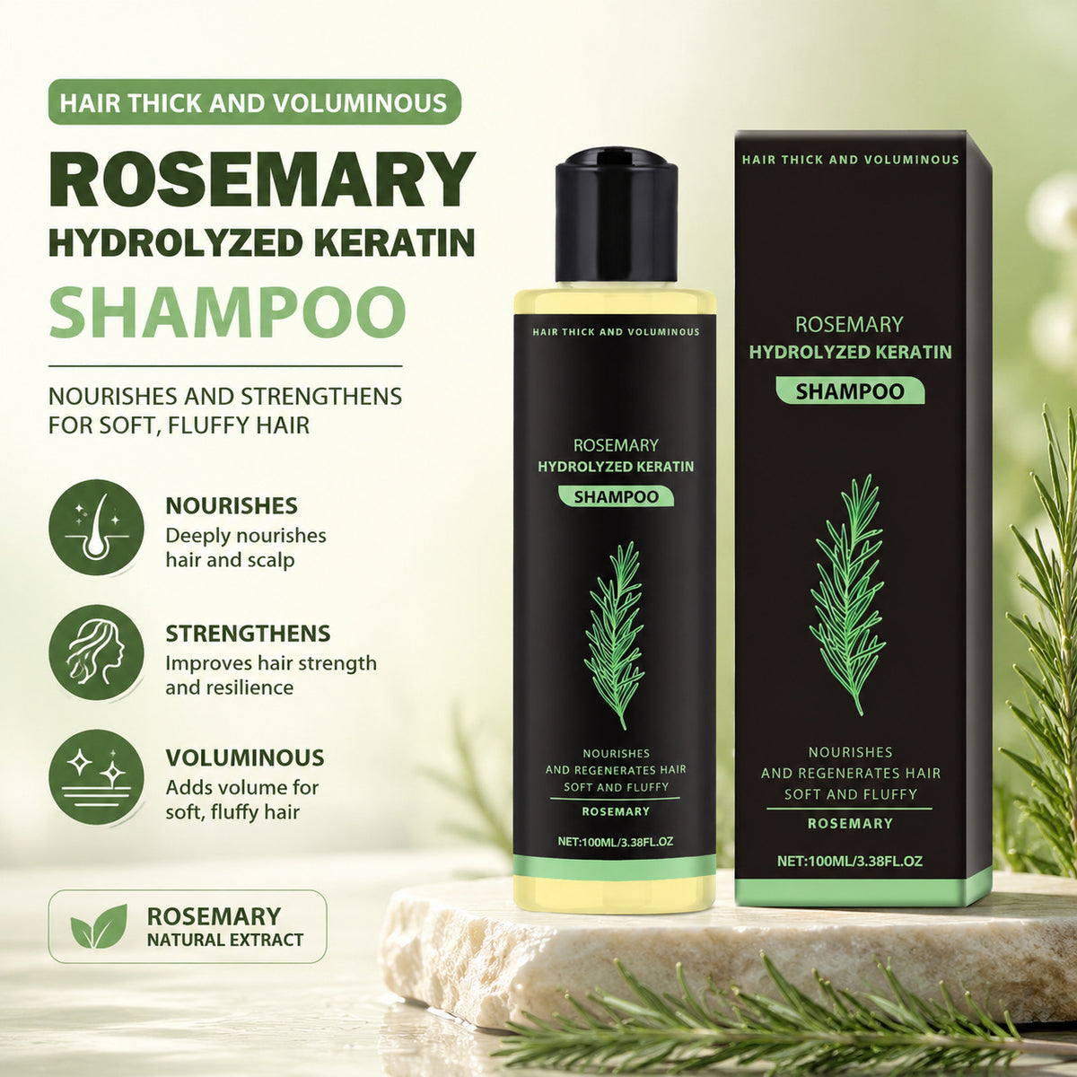 Rosemary Herbal Shampoo - 100ml