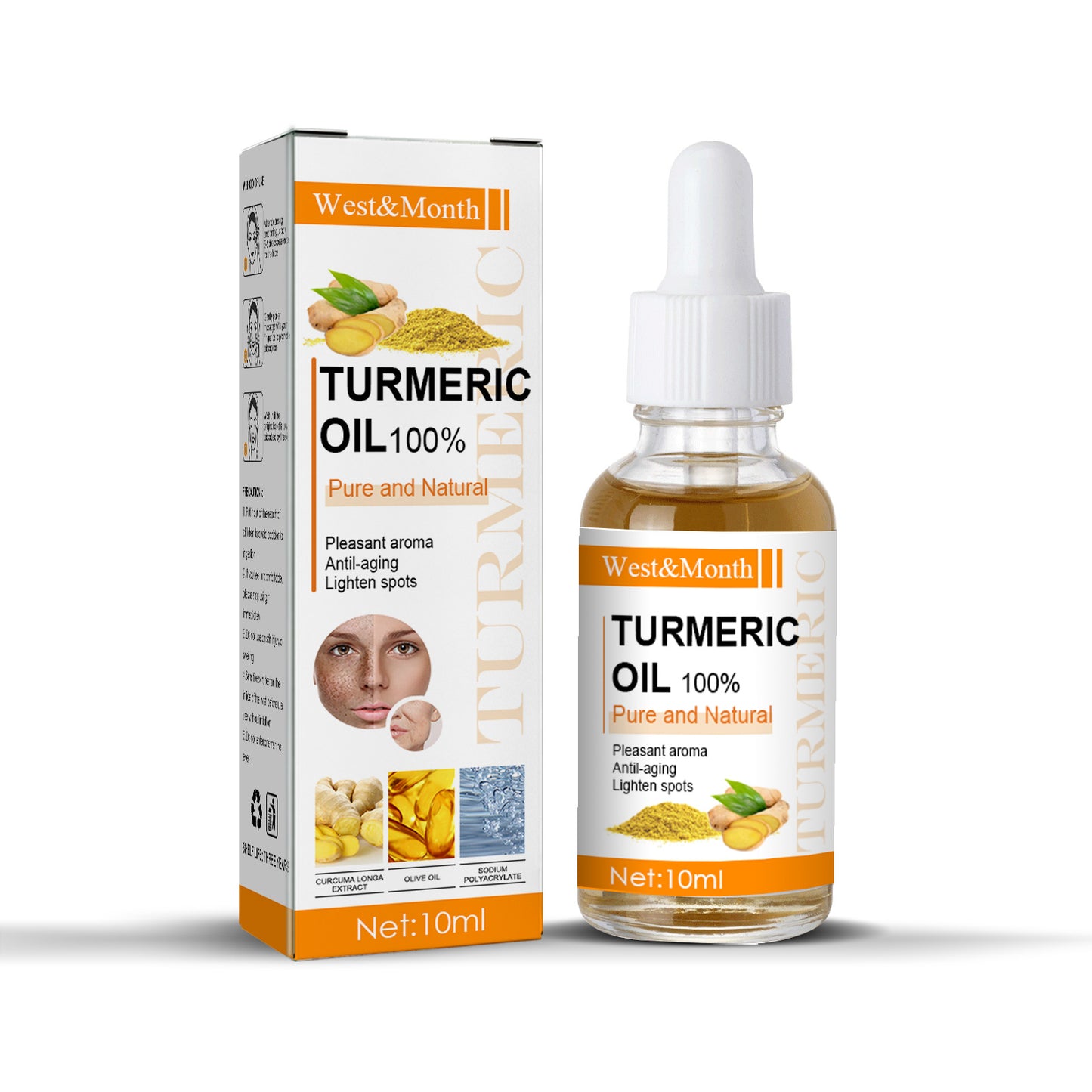 Turmeric Face Serum for Anti-Aging, Dark Spot Correction & Skin Brightening