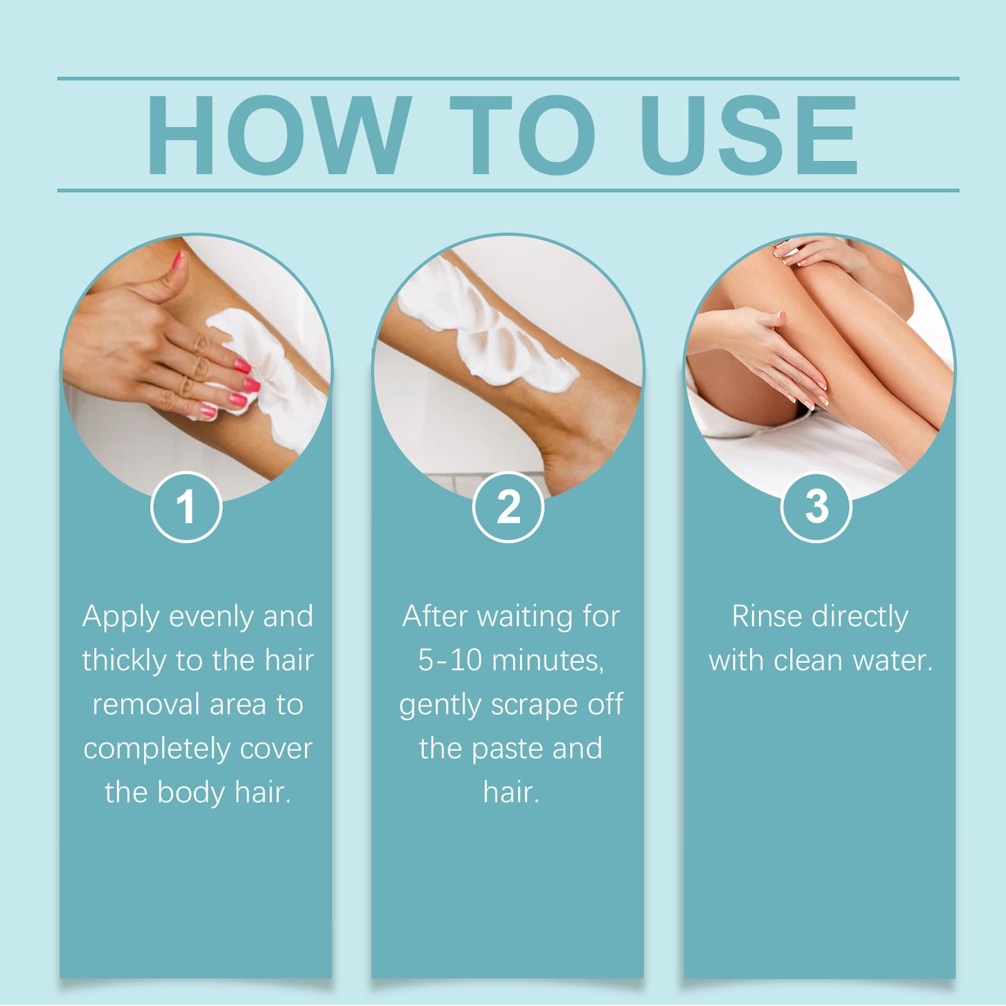 Gentle Hair Removal Cream for Face and Body - Moisturizing Formula