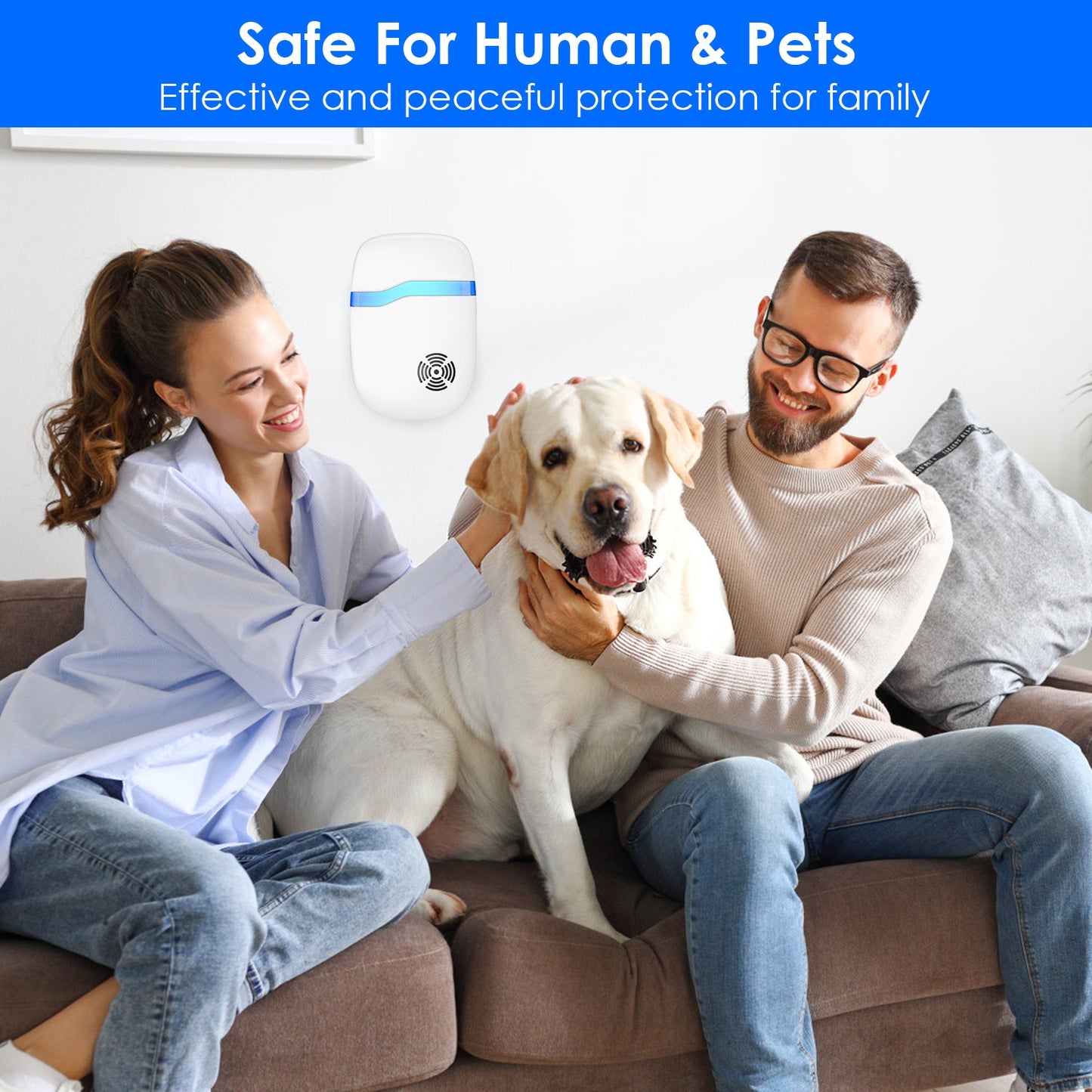 6-Pack Ultrasonic Pest Repellers - Indoor Rodent Control