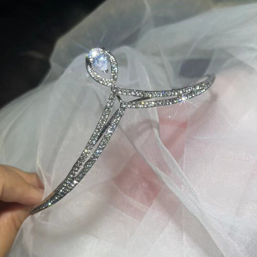 Women's Fairy Crown Headband - Silver Alloy Hair Accessory for Fashion and Costume