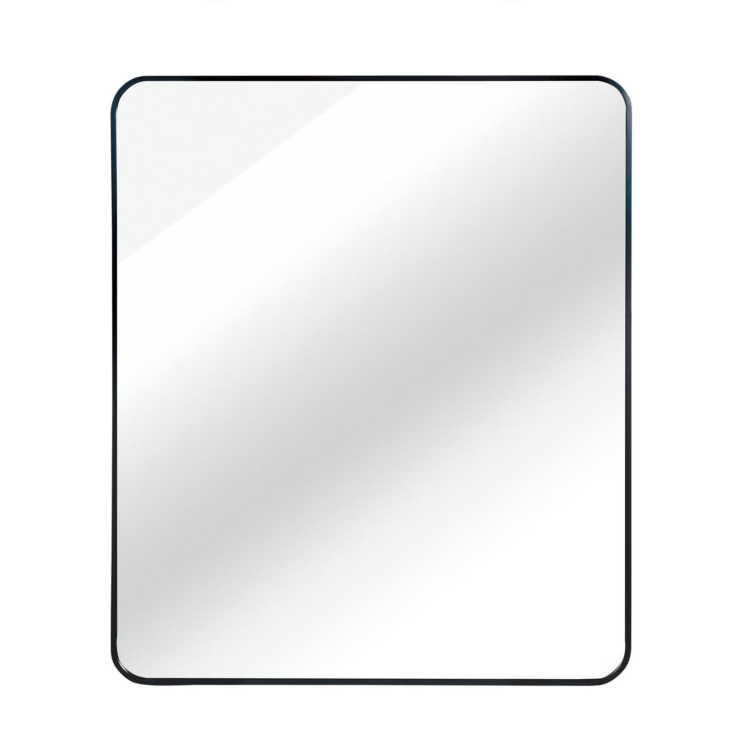 30x36 Black Rectangular Bathroom Wall Mirror - Classic Style