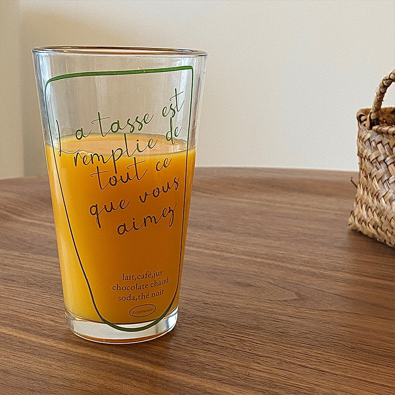 High-Temperature Resistant Green Glass with Lid - Large Capacity Drinkware
