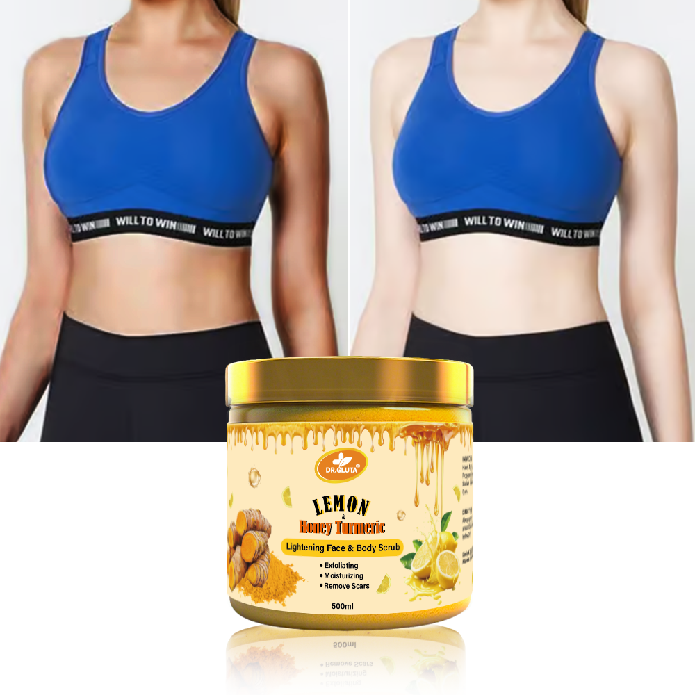 Vitamin C Body Scrub with Almond Oil - Brightening & Whitening 500ml