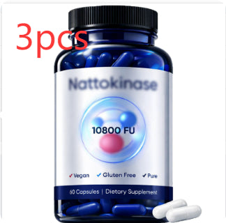 Nattokinase Capsules - 60 Count Dietary Supplement for Heart Support