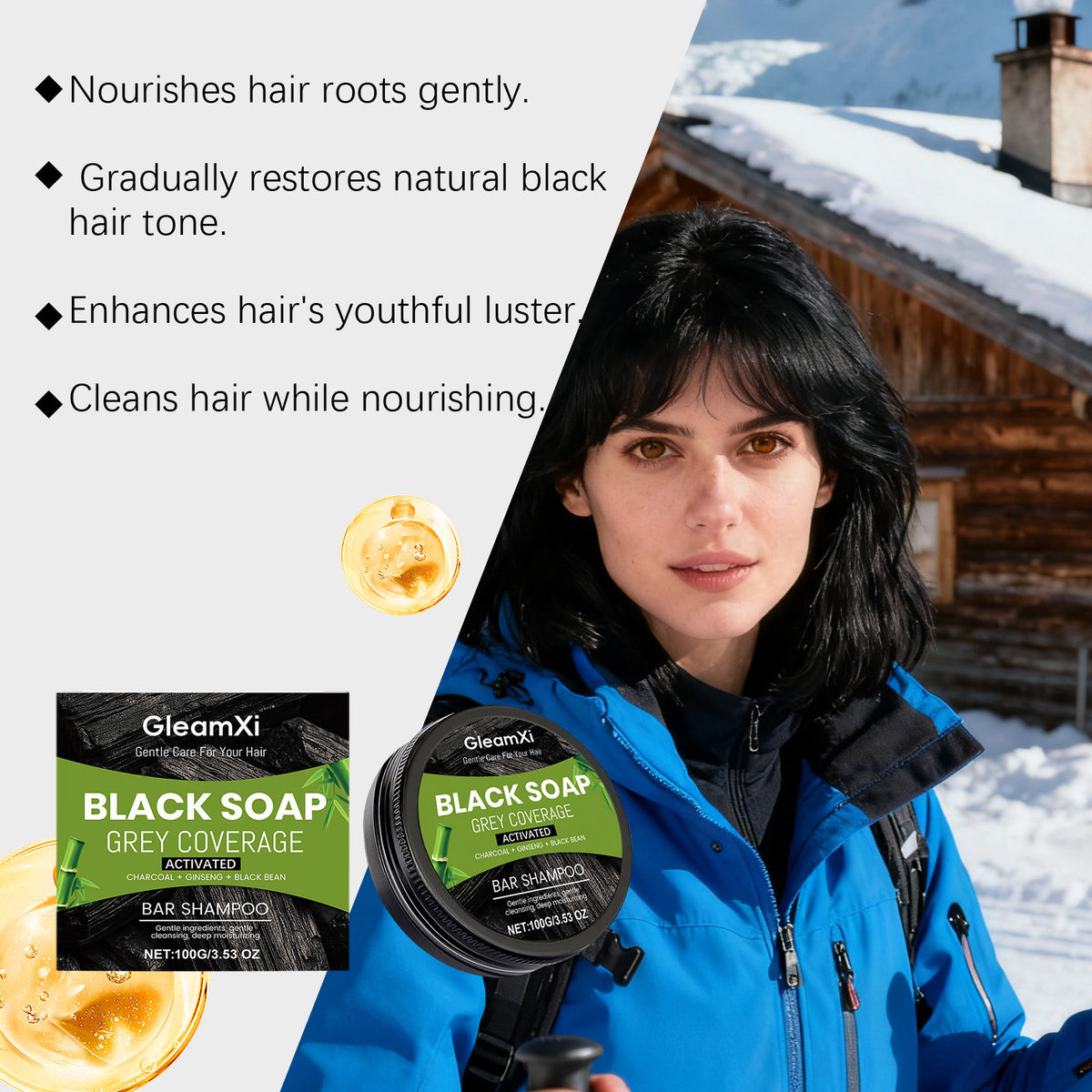 Nourishing Shampoo Bar - 100g Hair Soap