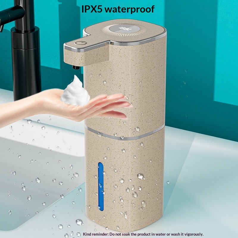 Induction Sink Soap Dispenser with Adjustable Battery-Powered Foam & Drip Styles