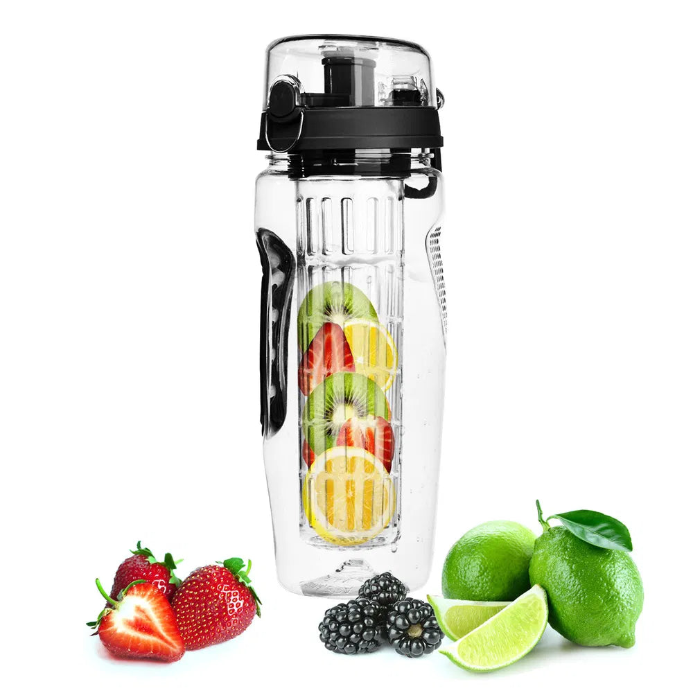 32oz Fruit Infuser Water Bottle with Flip Top Lid - Multiple Colors