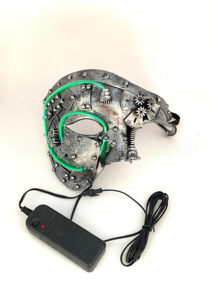 Steampunk Masquerade Half Face Mask - Multiple Colors