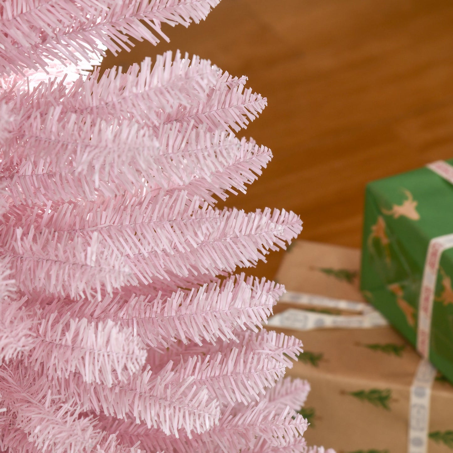 5ft Slim Pink Artificial Christmas Tree with 294 Branch Tips