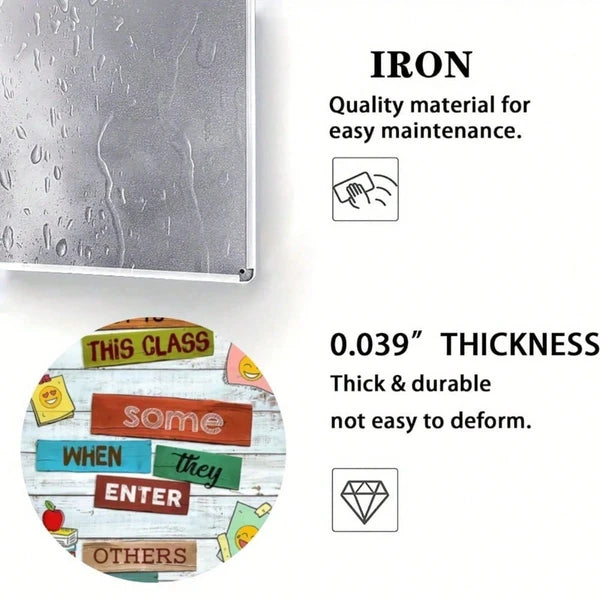 Metal Tin Wall Sign - 20cm x 20cm Decorative Art