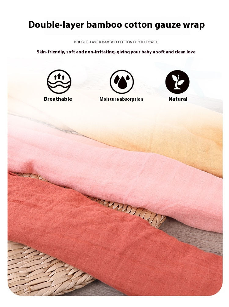 Infant Double-Layer Gauze Blanket - Soft Breathable Baby Bedding 120x120cm