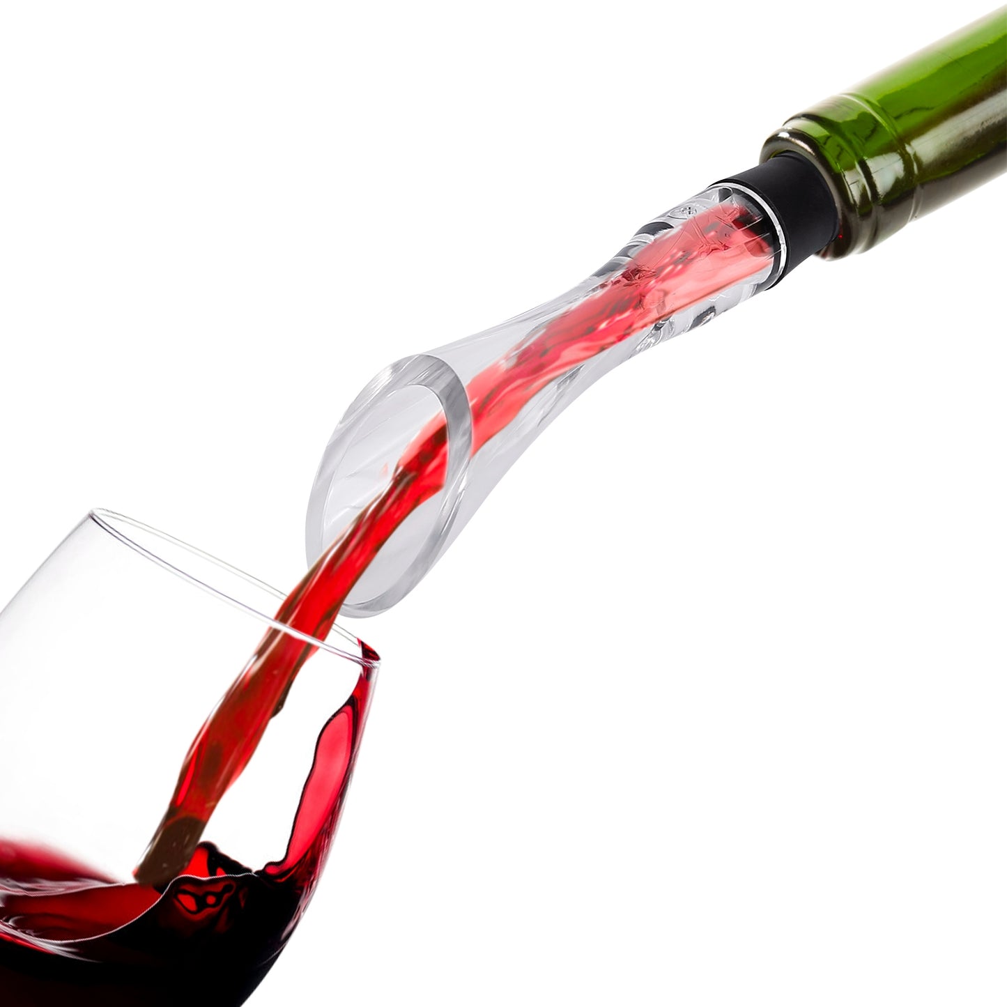 Wine Aerator Pourer with Drip Stopper - Clear