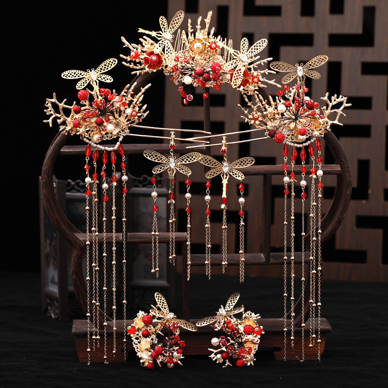 Vintage Butterfly Hair Comb Set - Alloy Hairpin Accessories