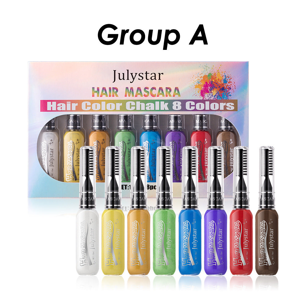 Waterproof Multi-Color Mascara Set - Long-Lasting Eye Makeup with Brush