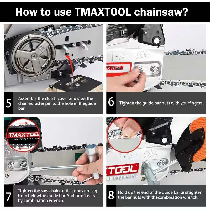 TMAXTOOL 62cc Powerful 20 Inch Gas Chainsaw With 2 Stroke - Perfect