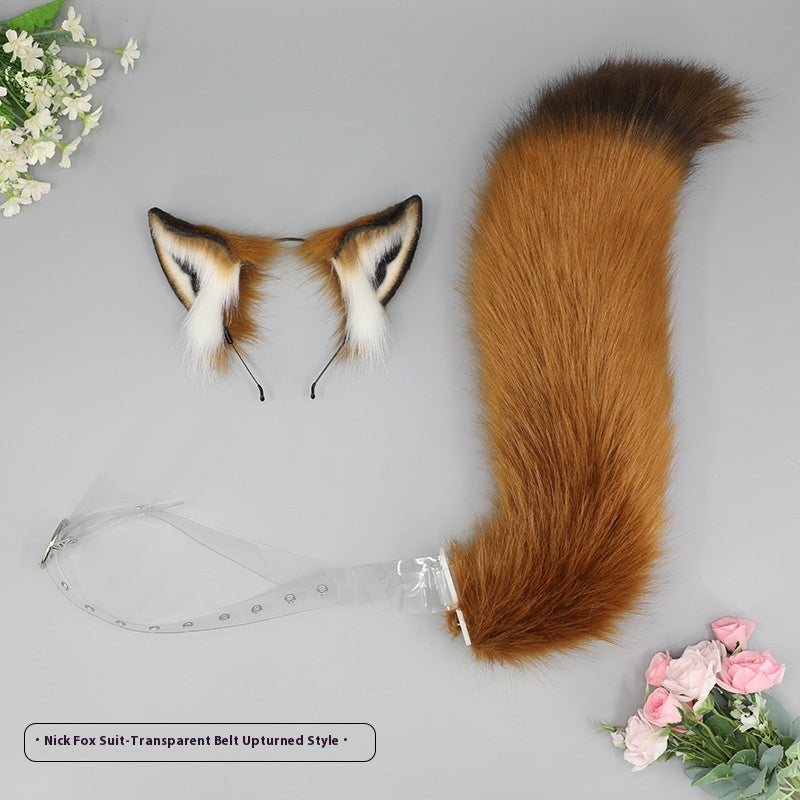Simulation Animal Ears Plush Headband Hair Accessories for Cosplay and Parties