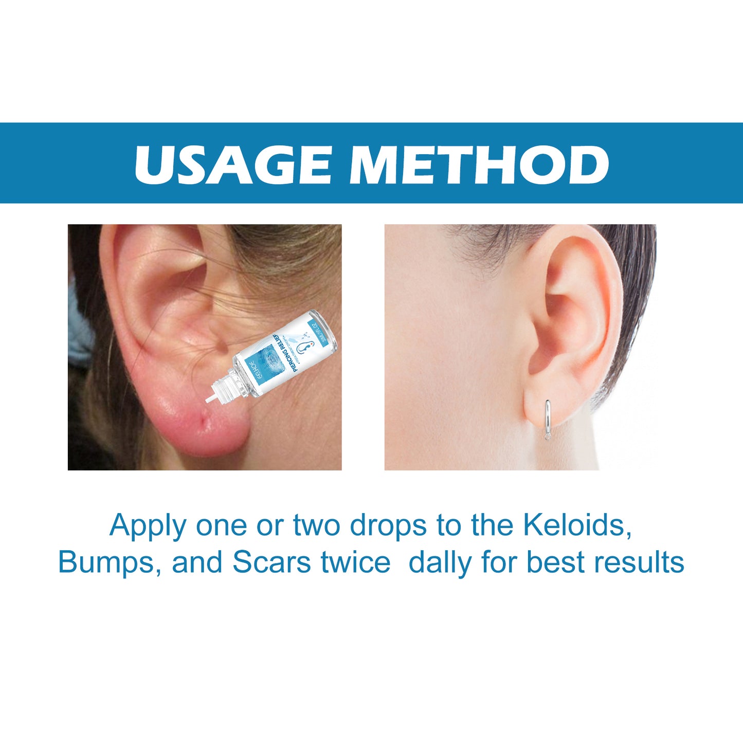 Piercing Repair Drops for Ear Care - Soothing Solution for Bumps & Scars 30ml