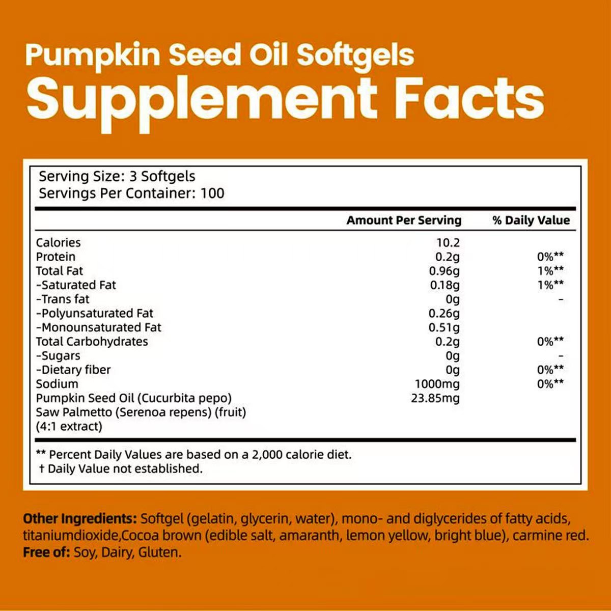 Pumpkin Seed Oil Capsules - 300 Softgels for Health & Wellness