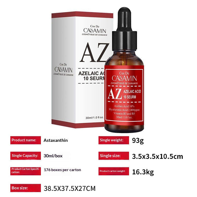 Astaxanthin Facial Serum with Azelaic Acid & Niacinamide - 30ml