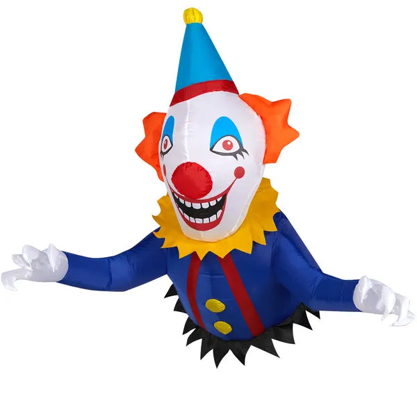3.3 FT Halloween Inflatable Clown Decoration with LED Lights