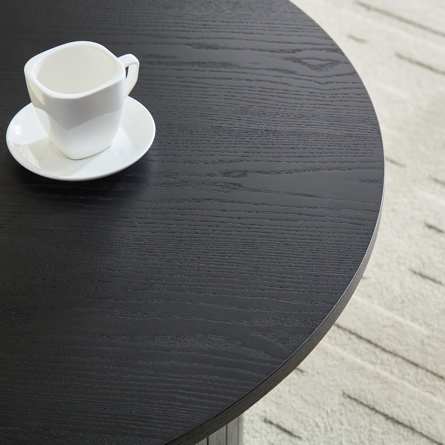 Round Storage Coffee Table Perfect For Living Room Movie Nights &