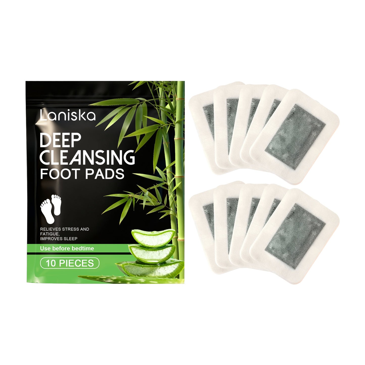 Deep Cleansing Foot Pads - 10 Pieces Natural Foot Detox Masks