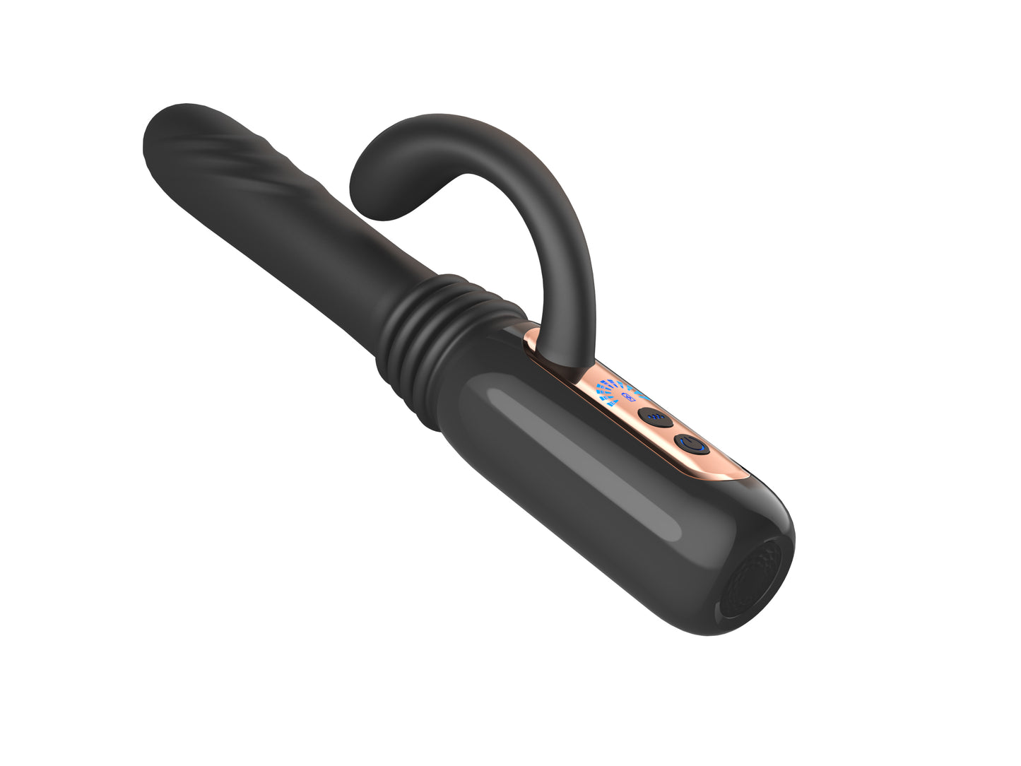 Thrusting Dildo Vibrator with Remote - 10 Vibrating Modes, 7 Thrusting Functions