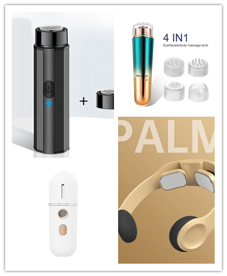 Mini Electric Shaver for Men - Rotary Head, Washable